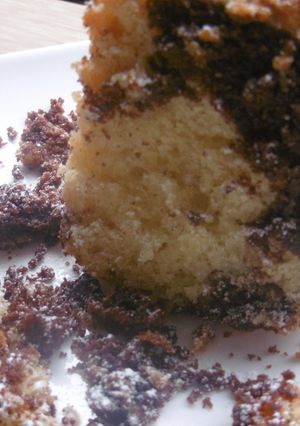 A picture of Chocolate & Vanilla Marble Cake.