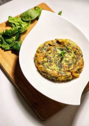 Una foto de Mini quiche de espinacas y patata