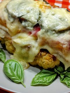 Sonkás zöldség torony recept fotója