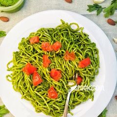 A picture of Parsley Pesto Spaghetti.