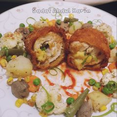 A picture of Chicken Al kiev.