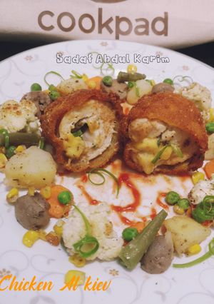 A picture of Chicken Al kiev.
