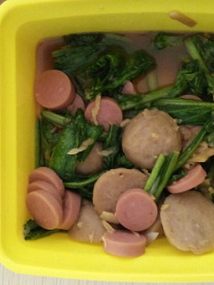 Foto resep Tumis Sawi Bakso Sosis Manis