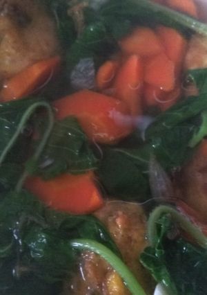 Foto resep Sayur bayam bola2 tahu