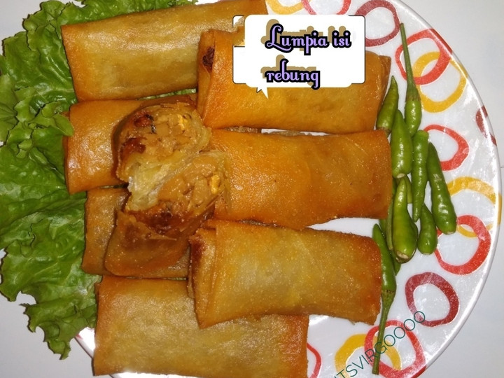 Resep #96. Lumpia Isi Rebung Telur Yang Mudah