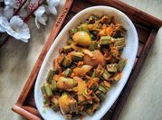 A picture of produce in bhindi