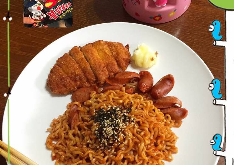 Bagaimana Membuat Buldak bokumyun (samyang spicy noodle), Bisa Manjain Lidah