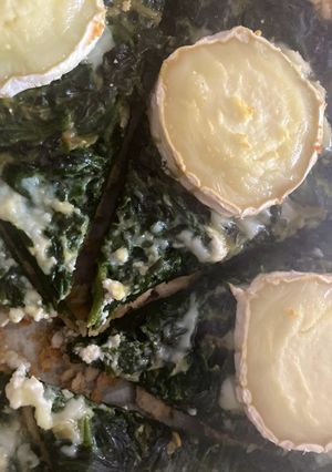 Une photo de Tarte chèvre épinards