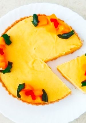 A picture of No Bake Mango Pie.