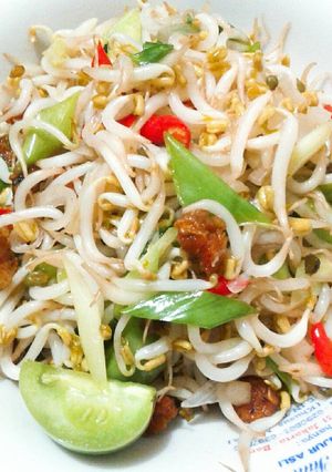Foto resep Toge cah ikan asin🐟