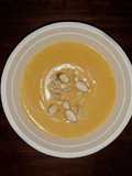 Sopa crema de calabacín y almendras