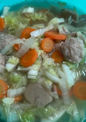 Foto resep Tumis Sawi Putih, Wortel & Bakso