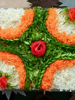 عکسی از دستور تزئین سالاد فصل