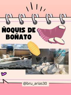 Una foto de Ñoquis de boniato