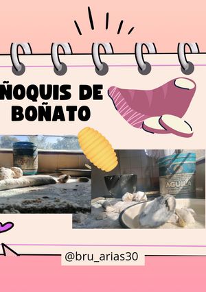 Una foto de Ñoquis de boniato