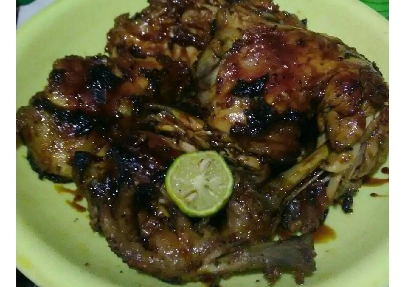 Ayam bakar bumbu rendang simple