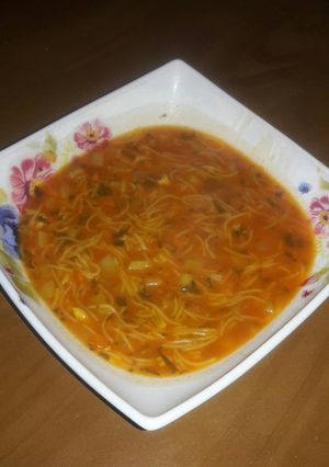 عکسی از دستور سوپ ورمیشل