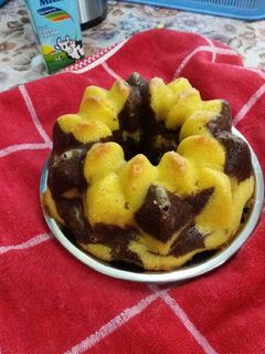 Foto resep Marble cake (bolu zebra)