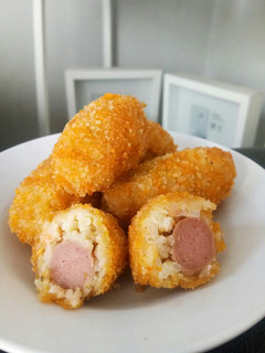 Foto resep Kroket nasi isi sosis