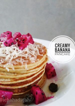 Foto resep #Maree Creamy Banana Pancake (takaran sendok)