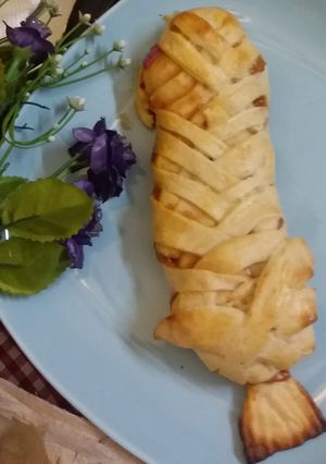 A picture of Chicken Bread #EidKayPakwan.