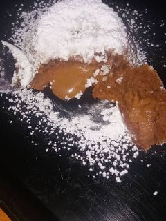 Una foto de Volcán de dulce de leche