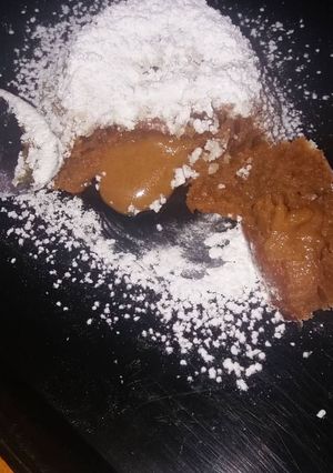 Una foto de Volcán de dulce de leche