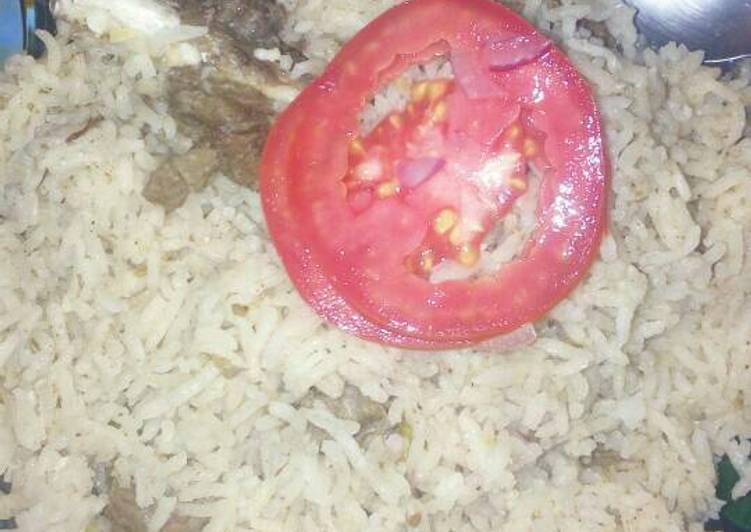 Ginger rice with meat