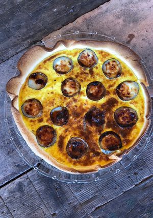 Une photo de Tarte au chèvre et miel