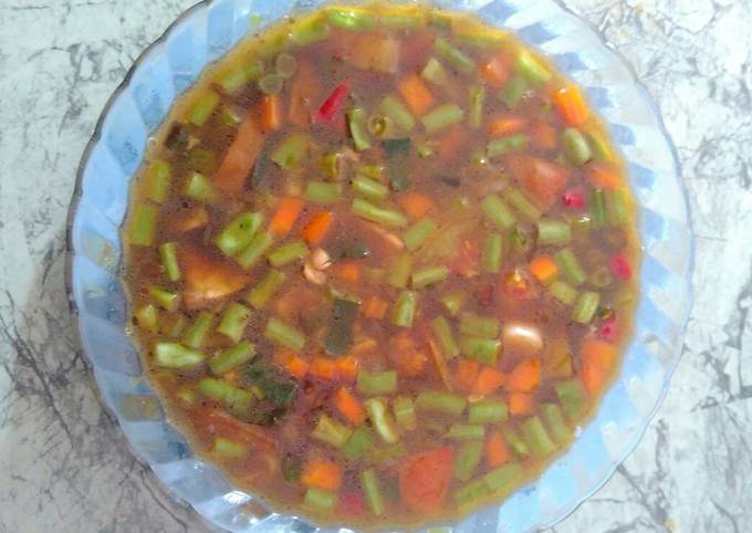 Sayur asem asem buncis wortel