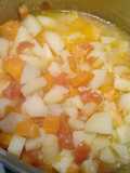 Zanahoria papa apio y tomate limonado y dulzon