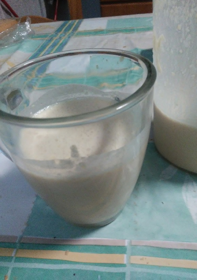 Una foto de Mi batido va hoy de crema de cacahuete