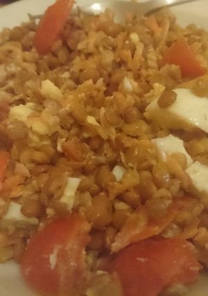 Una foto de Ensalada de lentejas (dieta)