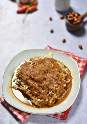 Foto resep Tahu Telur Campur Bumbu Kacang