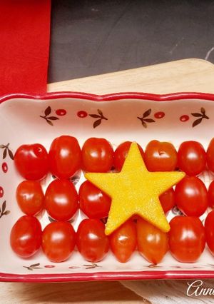 Hình của món Cờ đỏ sao vàng phiên bản healthy.