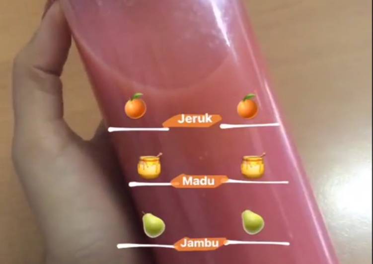 Cara Gampang Membuat Guava mix orange juice yang Enak Banget