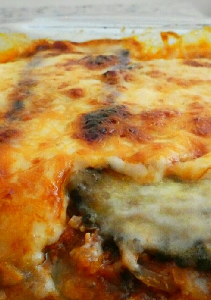Una foto de Pastel de berenjenas