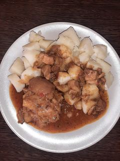 Köröm + sertéscomb pörkölt recept fotója