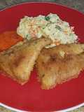Base para rebozar pescado frito