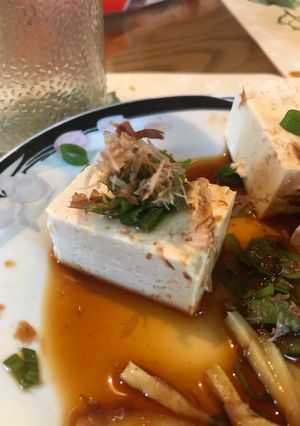 A picture of Hiyayakko (Cold Tofu).