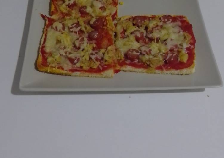 Pizza de pan de molde