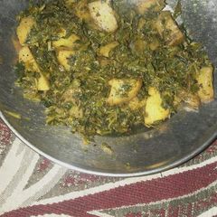 A picture of Aloo methi.