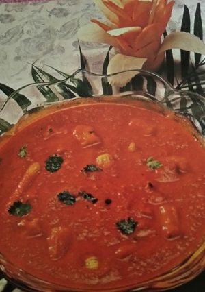 A picture of #Curry#Tomato Maize Curry.