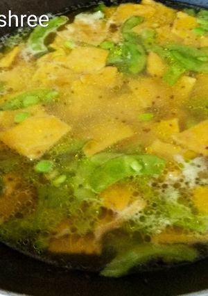 A picture of Surti Papdi Dhokli.