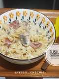 Fusilli Carbonara Mushroom