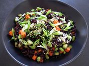 A picture of black rice