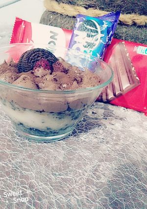 صورة لوصفة اكواب بالشوكولاته والأوريو