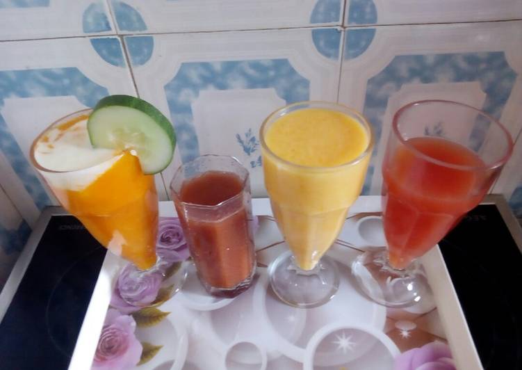 How to Prepare Super Quick Homemade Smoothies and juice