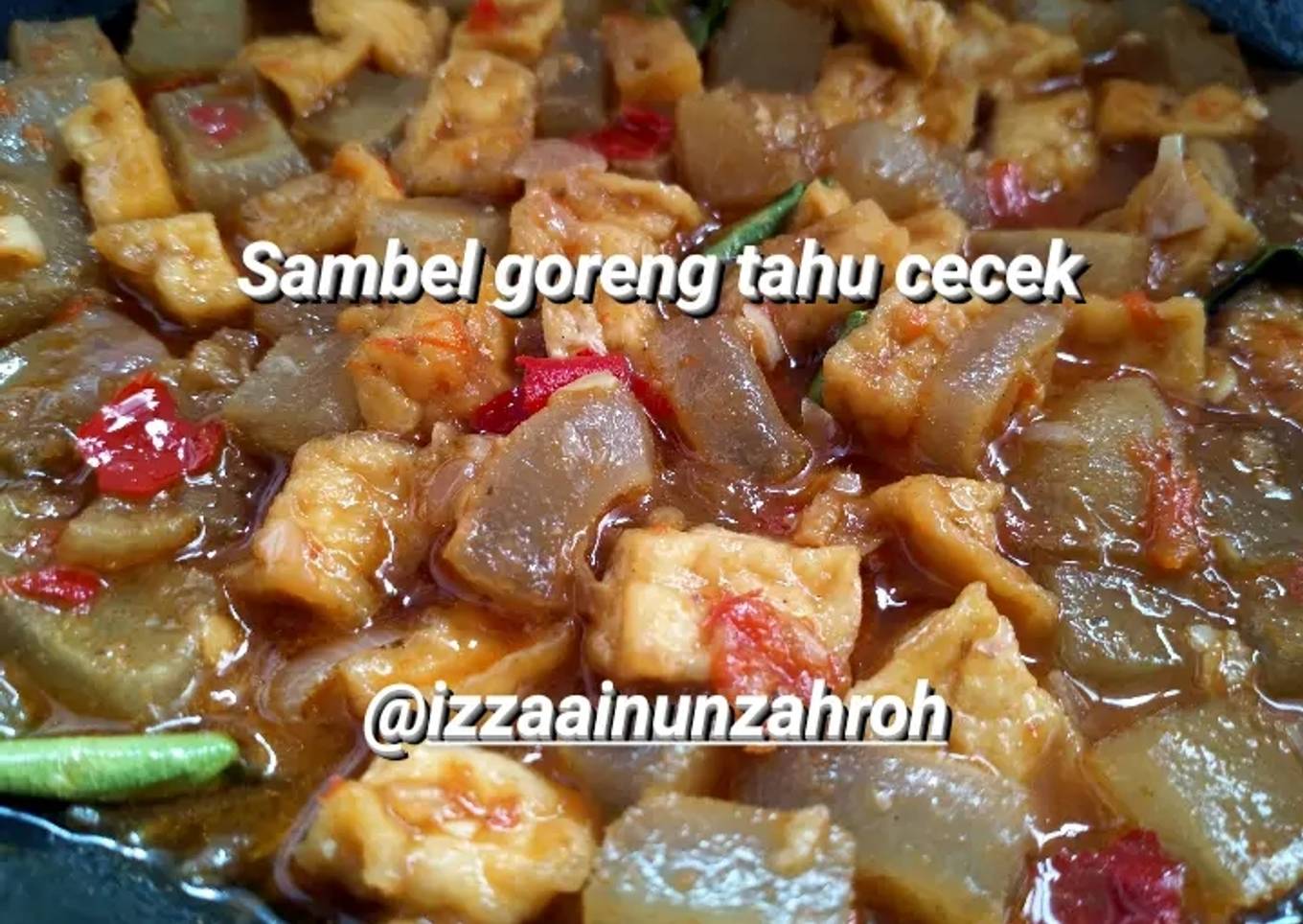Sambel Goreng Tahu Cecek