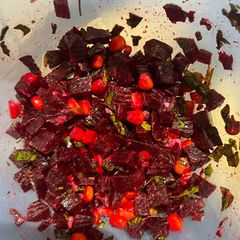 A picture of Beetroot corn Salad.
